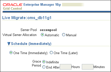 Live Migrate: Automatic option