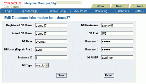 Register New Database