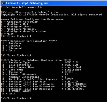 BI administration tool BI administration tool