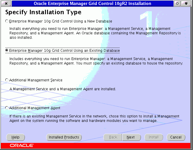 Specify Installation Type