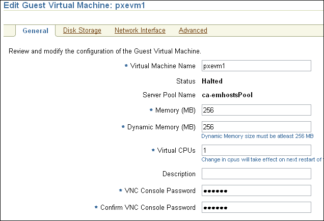 Edit Guest Virtual Machine page
