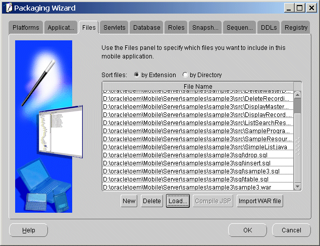 Files tab