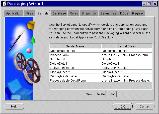 Servlets tab