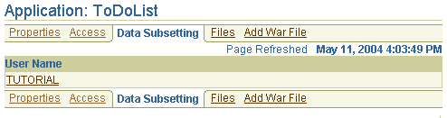 The data subsetting page