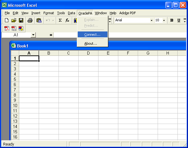 Excel spreadsheet showing Predictive Analytics Add-In Excel spreadsheet showing Predictive Analytics Add-In