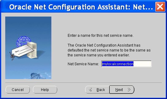 Net Configuration Assistant: provide net service name Net Configuration Assistant: provide net service name
