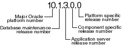 Example of an Oracle Release Number