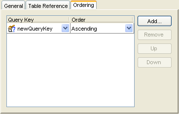 Order Query Key options