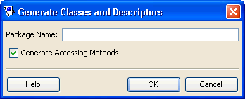 Generate Classes and Descriptors
