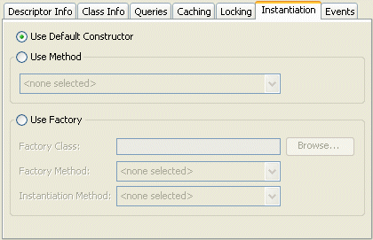 Sample Instantiation tab
