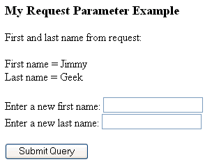 Request Parameter Example (2 of 2)