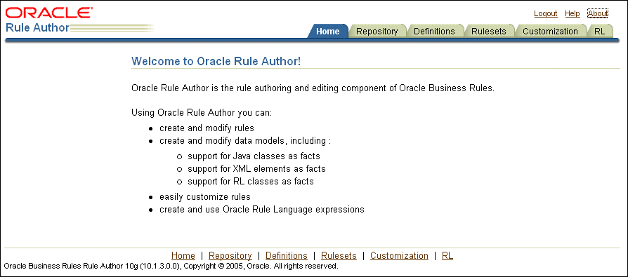 Rule Author Home Page