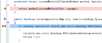 This image shows a breakpoint on invokeMethod()