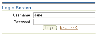 Login screen with username field populated