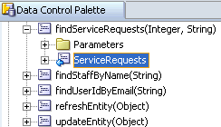 Service Request collection returned by findServiceRequests