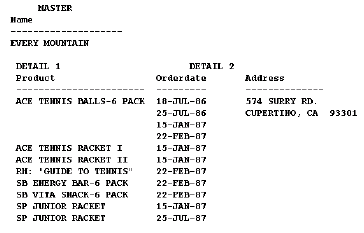 Master/detail/detail report