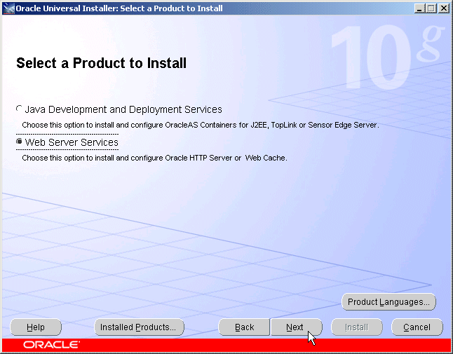 Select a Product to Install