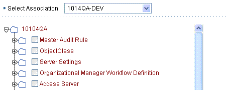 Expand association to display logical object types