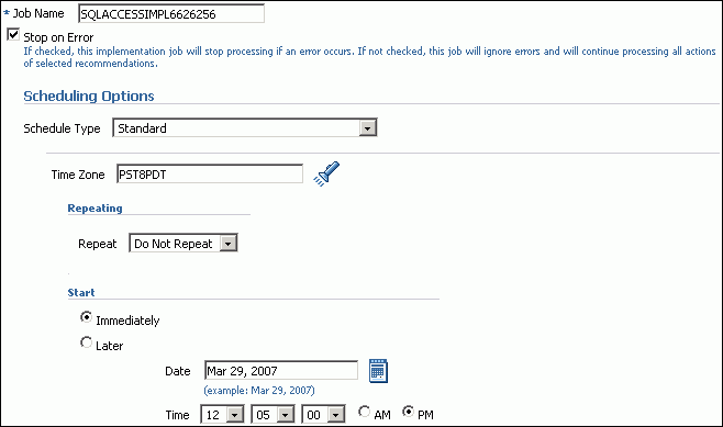 Description of sql_access_schedule_options.gif follows