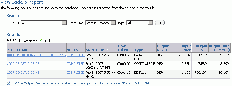 Description of backup_reports_11gr1.gif follows