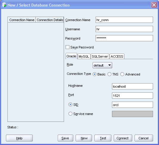 Description of sql_dev_conn_3.gif follows Description of sql_dev_conn_3.gif follows