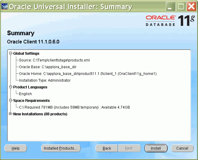Description of clinstall4.gif follows