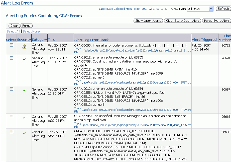 Description of alert_log.gif follows Description of alert_log.gif follows