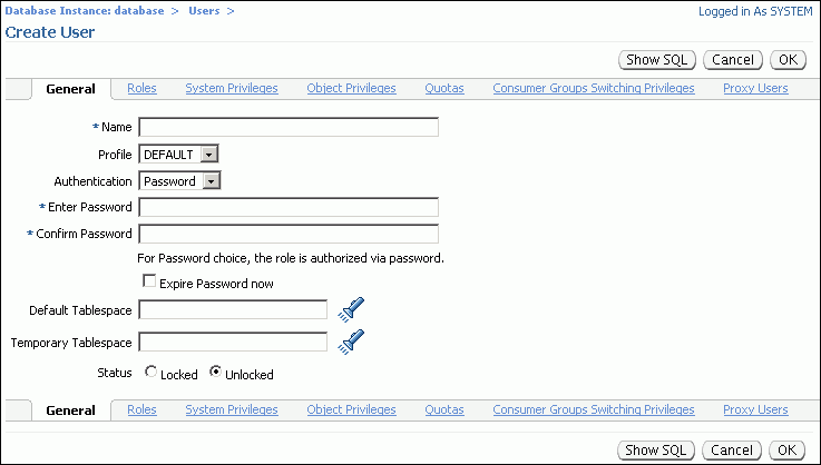 Description of tdpii_create_user.gif follows Description of tdpii_create_user.gif follows