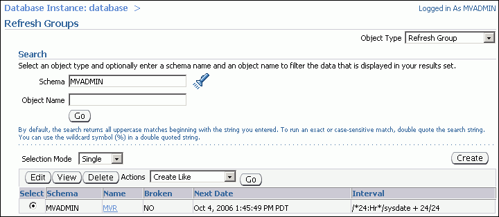 Description of tdpii_refresh_groups.gif follows Description of tdpii_refresh_groups.gif follows