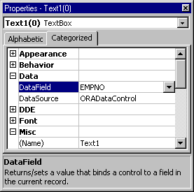 TextBox control that sets up display of the employee numbers TextBox control that sets up display of the employee numbers
