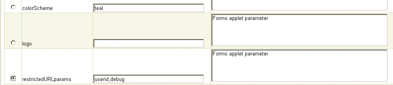 This image shows a sample configuration section.