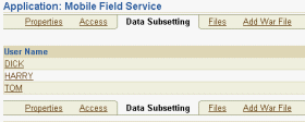 The data subsetting page
