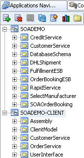 The SOADEMO and SOADEMOCLIENT projects