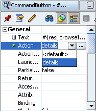 Action property uses outcome to determine navigation