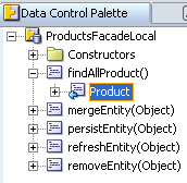 Method return in Data Control Palette