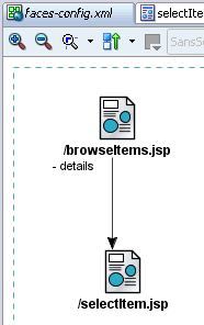 Navigation Modeler showing navigation between pages.