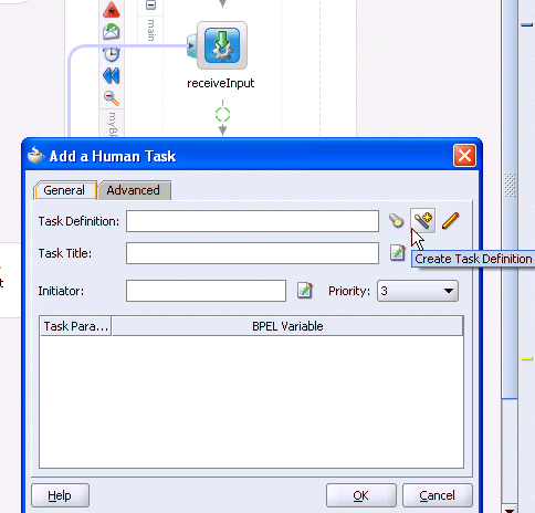 Add a human task.