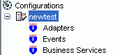Adapters, Events, and Business Services nodes