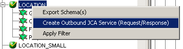 Export WSDL dialog box