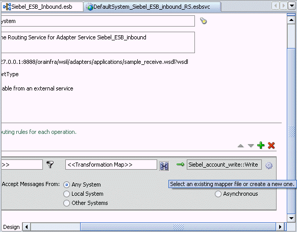 Routing Rules window
