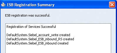 Successful deployment message