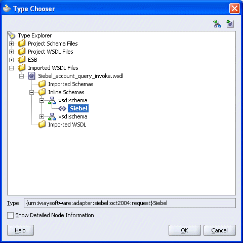 Imported WSDL Files folder
