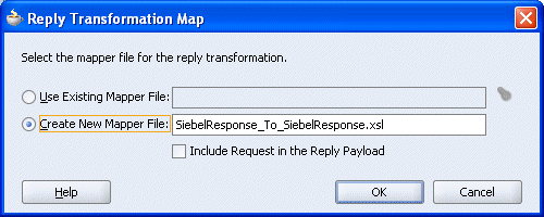 Reply Transformation Map dialog box