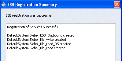Successful deployment message