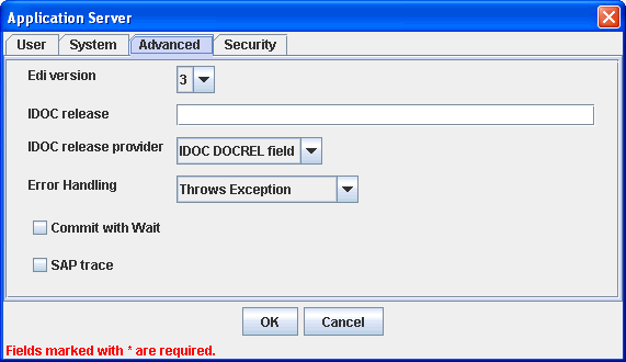 Advanced tab Advanced tab
