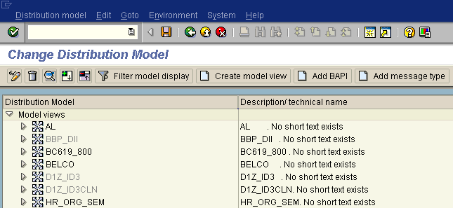 Change distribution model