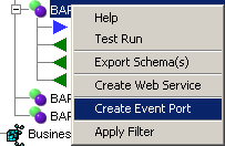 Create Event Port Create Event Port