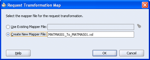 Request Transformation Map dialog box