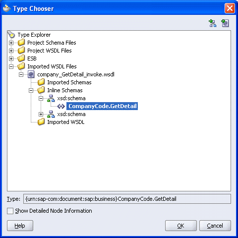 Imported WSDL Files folder