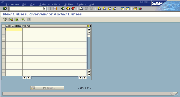 New Entries: Overview of Added Entries window